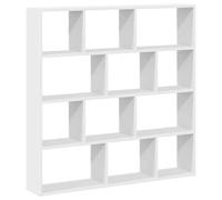 vidaXL Étagère cube murale 860004 – 12 compartiments, blanc, bois d'ingénierie