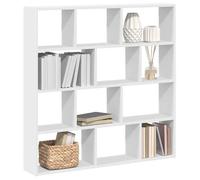 vidaXL Étagère cube murale 860004 – 12 compartiments, blanc, bois d'ingénierie