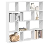 Vidaxl Étagère Cube Murale 12 Compartiments Blanc Bois D'ingénierie Blanc