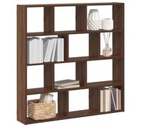 Vidaxl Étagère Cube Murale 12 Compartiments Chêne Marron Marron