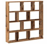 vidaXL Étagère Cube Murale 12 Compartiments Vieux Bois Bois ingénierie, étagère Cube Flottante, étagère à boîtes flottantes, Rangement Cube Mural