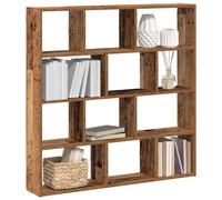 Vidaxl Étagère Cube Murale 12 Compartiments Vieux Bois Bois Ingénierie Marron