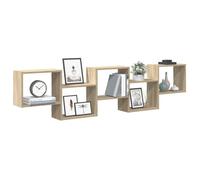 vidaXL Étagère cube murale 5 compartiments chêne sonoma