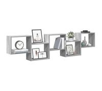 vidaXL Étagère cube murale 5 compartiments sonoma gris
