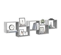 Vidaxl Étagère Cube Murale 5 Compartiments Sonoma Gris Gris