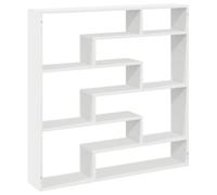 vidaXL Étagère Cube Murale 7 Compartiments Blanc Bois d'ingénierie, étagère Cube Flottante, étagère à boîtes flottantes, Rangement Cube Mural