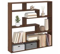 Vidaxl Étagère Cube Murale 7 Compartiments Chêne Marron Marron