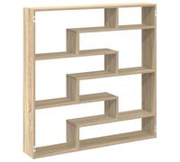 vidaXL Étagère Cube Murale 7 Compartiments chêne Sonoma