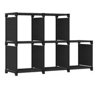 vidaXL Etagère d'Affichage 5 Cubes Bibliothèque Etagère de Rangement Organisateur Support de Rangement Maison Intérieur Noir 322602