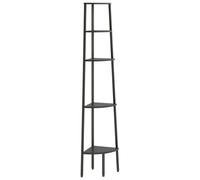 Vidaxl Étagère D'angle 5 Niveaux Noir 45,5x31,5x180 Cm Multicolore
