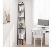 Vidaxl Étagère D'angle 5 Niveaux Noir 45,5x31,5x180 Cm Multicolore