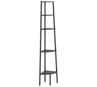 Vidaxl Étagère D'angle 5 Niveaux Noir 45,5x31,5x180 Cm Multicolore