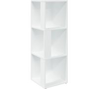 Armoire d'Angle Étagère Rangement Salle de Séjour Blanc Bois d'Ingénierie vidaX