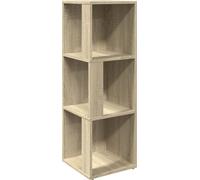 Armoire d'Angle Étagère Rangement Salle de Séjour Blanc Bois d'Ingénierie vidaX