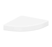 vidaXL Etagère d'angle Flottante Etagère Murale Bibliothèque Support Panneau Mural Salon Chambre Bureau Maison Intérieur Blanc 25x25x3,8 cm MDF