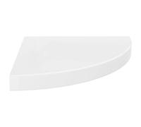 Vidaxl ?Tag¿¿Re D'angle Flottante Blanc Brillant 35x35x3,8 Cm Mdf Multicolore