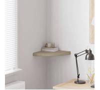 vidaXL Étagère d'angle flottante chêne 35x35x3,8 cm MDF 323925