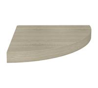 Etagère d angle flottante chêne 35x35x3,8 cm MDF