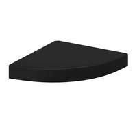 vidaXL Étagère d'angle flottante MDF Noir 25 x 25 x 3,8 cm