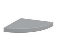 vidaXL Étagère d'angle flottante gris 35x35x3,8 cm MDF