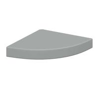 vidaXL Étagère d'angle Flottante Gris 25x25x3,8 cm MDF | Parfait pour maximiser l'espace de votre coin, surface mate pour une sensation moderne, MDF robuste conçu pour durer
