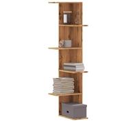 vidaXL Étagère d'angle murale 852635 en chêne artisanal bois d'ingénierie Marron