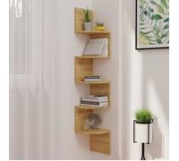 vidaXL Étagère d'angle murale chêne sonoma 19x19x123cm bois ingénierie 326834