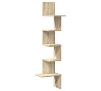 vidaXL Étagère d'angle murale chêne Sonoma – Bois d'ingénierie