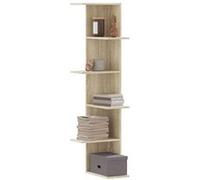 vidaXL Étagère d'angle murale chêne sonoma bois d'ingénierie, étagère d'angle, étagère suspendue, étagère murale suspendue, 852629