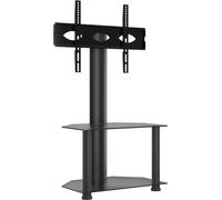 Vidaxl Meuble Tv D'angle 2 Niveaux Pour 32-70 Pouces Noir Noir