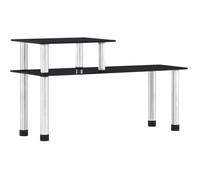 vidaXL Étagère de cuisine en verre trempé Noir 45x16x26 cm G