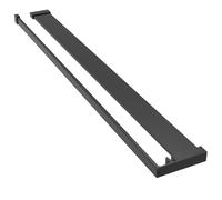 vidaXL Étagère de douche pour paroi de douche à l'italienne Noir 80 cm