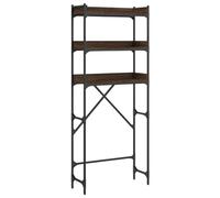 vidaXL Étagère de Lave-Linge, Meuble de Machine à Laver avec Rangement, Organisateur de Toilette Salle de Bain, Chêne Marron Bois Ingénierie