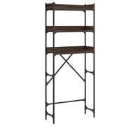Etagère de lave linge chêne marron 67x25x163 cm bois ingénierie