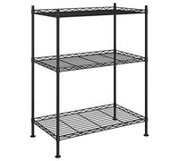 vidaXL Étagère de rangement 3 niveaux 60x35x76 cm noir 150 kg