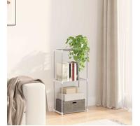 Vidaxl Étagère De Rangement Blanc 43 X 27 X 90 Cm Aluminium