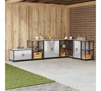 Vidaxl Étagère De Rangement De Cuisine Argenté 60 X 50 X 92 Cm