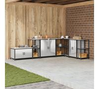 Vidaxl Étagère De Rangement De Cuisine Argenté 60 X 50 X 92 Cm
