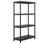 vidaXL Étagère de rangement Noir 100 kg 60x30x138 cm Plastique