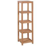 vidaXL Étagère de salle de bain 4 niveaux en teck massif 42x42x165 cm