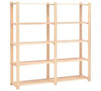 vidaXL Étagère de stockage 5 niveaux 170x38x170 cm Pin solide 500 kg