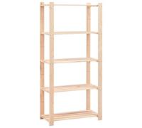 vidaXL Étagère de Stockage 5 Niveaux 80x38x170 cm Pin Solide 250 kg