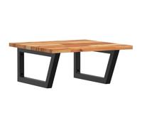 vidaXL Étagère de Vasque Murale Acier et Bois Massif d'acacia