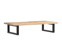 vidaXL Étagère de lavabo murale acier et acacia