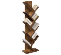 vidaXL Étagère en Arbre 6 Niveaux 30 x 18 x 100 cm Bois d'ingénierie, Étagère Arbre stylée, Meuble Moderne étroit, Support déco pour Le Salon, étagères Maison Tendance