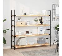 vidaXL Étagère Flottante 160x30x4 cm Bois d'acacia Massif Non traité, étagère Murale, Planche d'étagère, étagère Murale de Salle de Bain