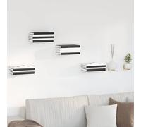 vidaXL Étagère flottante 4 pcs Jaune moutarde 6 x 10,8 x 6,6 cm