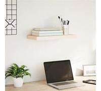 Etagère flottante 50x23,5x4 cm bois d'ingénierie, étagère murale, planche d'étagère, étagère murale de salle de bain, 4010685