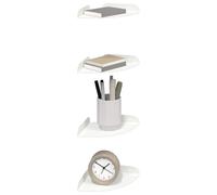 vidaXL Étagère Flottante d'angle Support d'angle 4 pc Blanc
