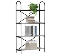 vidaXL Étagère Gris Sonoma 80 x 30 x 146 cm Bois d'ingénierie, Étagère Moderne, unité rectangulaire, Rangement élégant, Affichage Autonome, Parfait pour Votre Bureau
